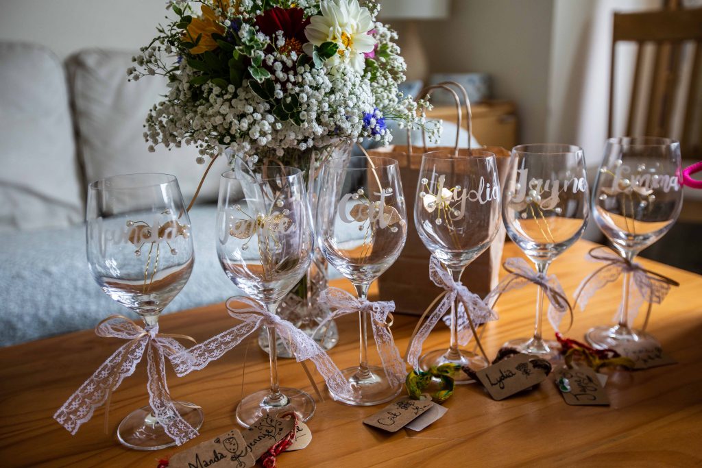 personalised wine glasses bridesmaids gifts