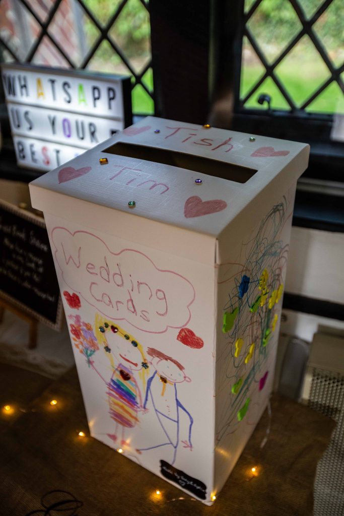 wedding card postbox designed by children