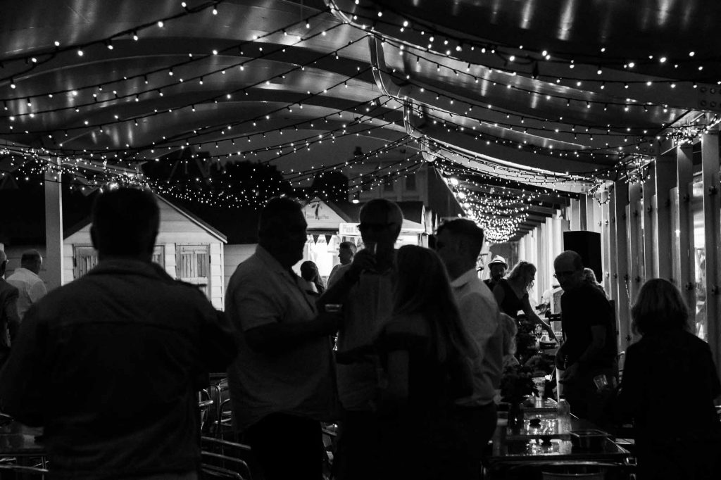 wedding reception on Herne Bay pier