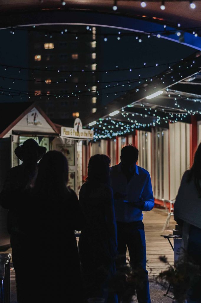 wedding reception on Herne Bay pier