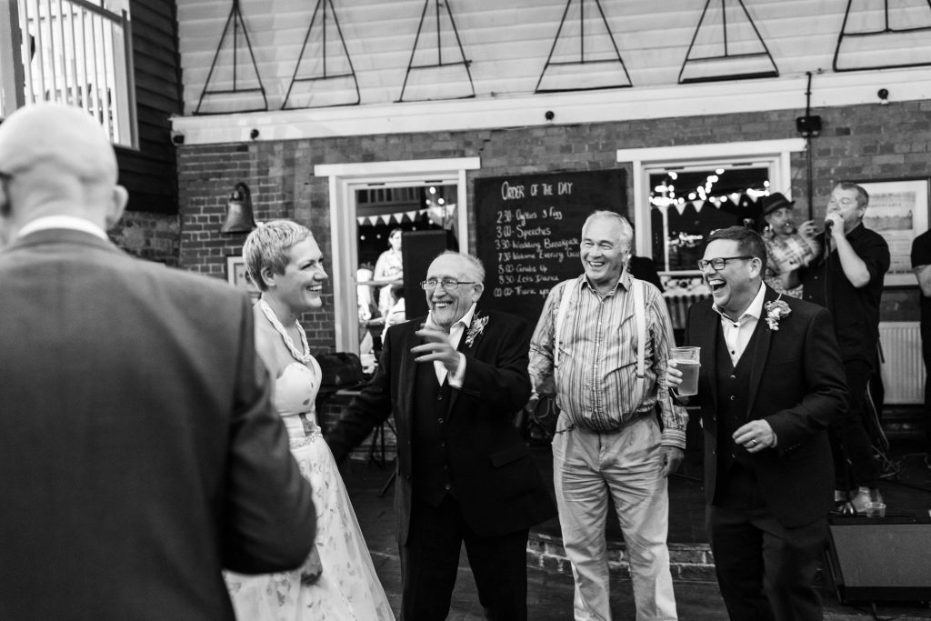 wedding reception at East Quay venue in Whitstable