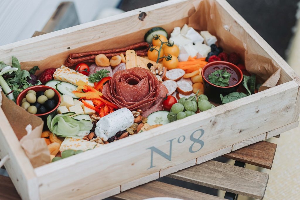 grazing box at wedding from No 8 Boutique and events in Herne Bay