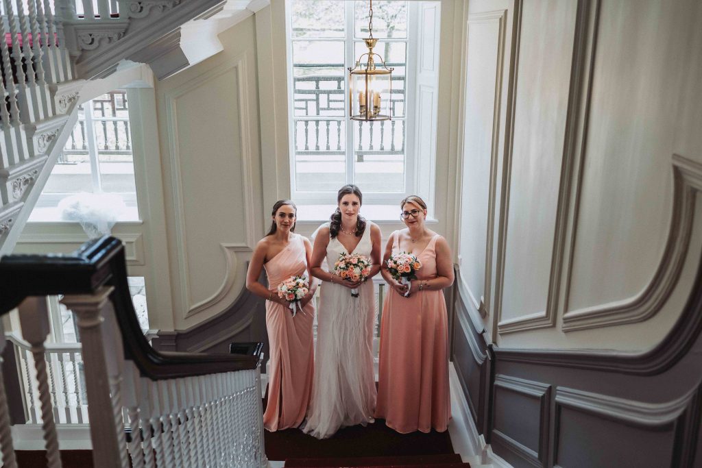 bride and bridesmaids