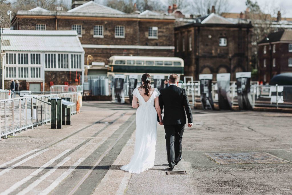 bride and groom portrait