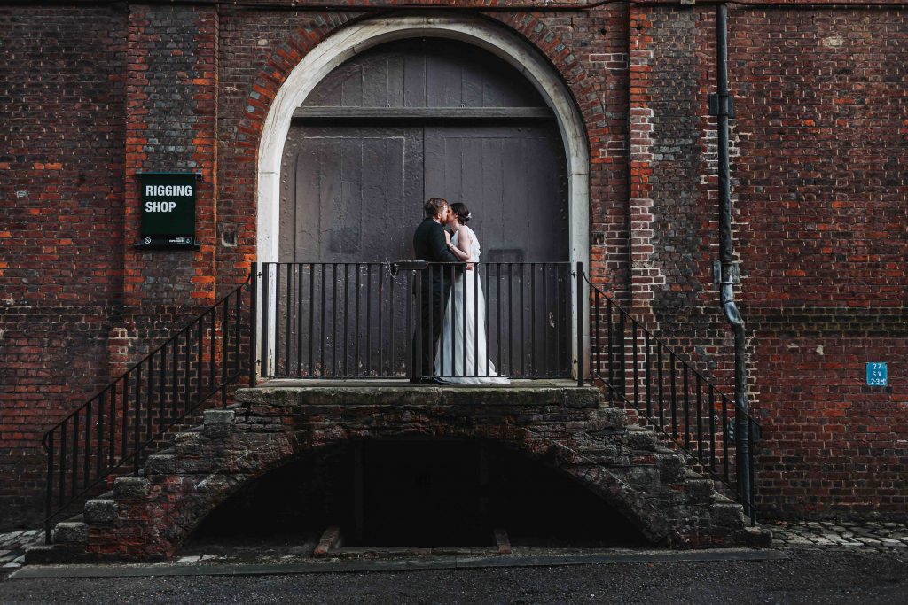 bride and groom portraits