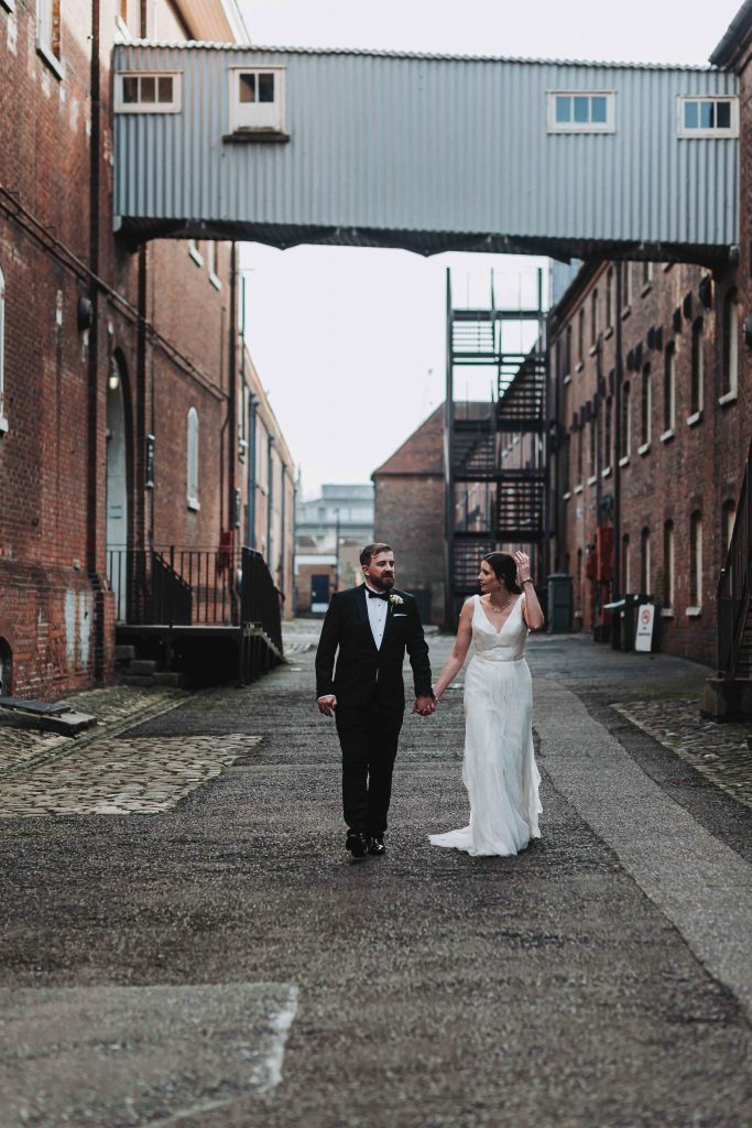 bride and groom portraits