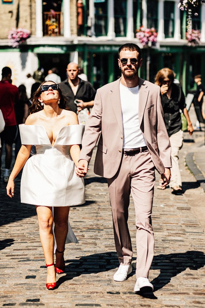 wedding portrait in the streets of Canterbury