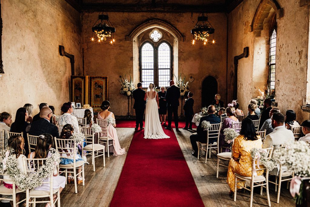 Bilsington priory wedding ceremony